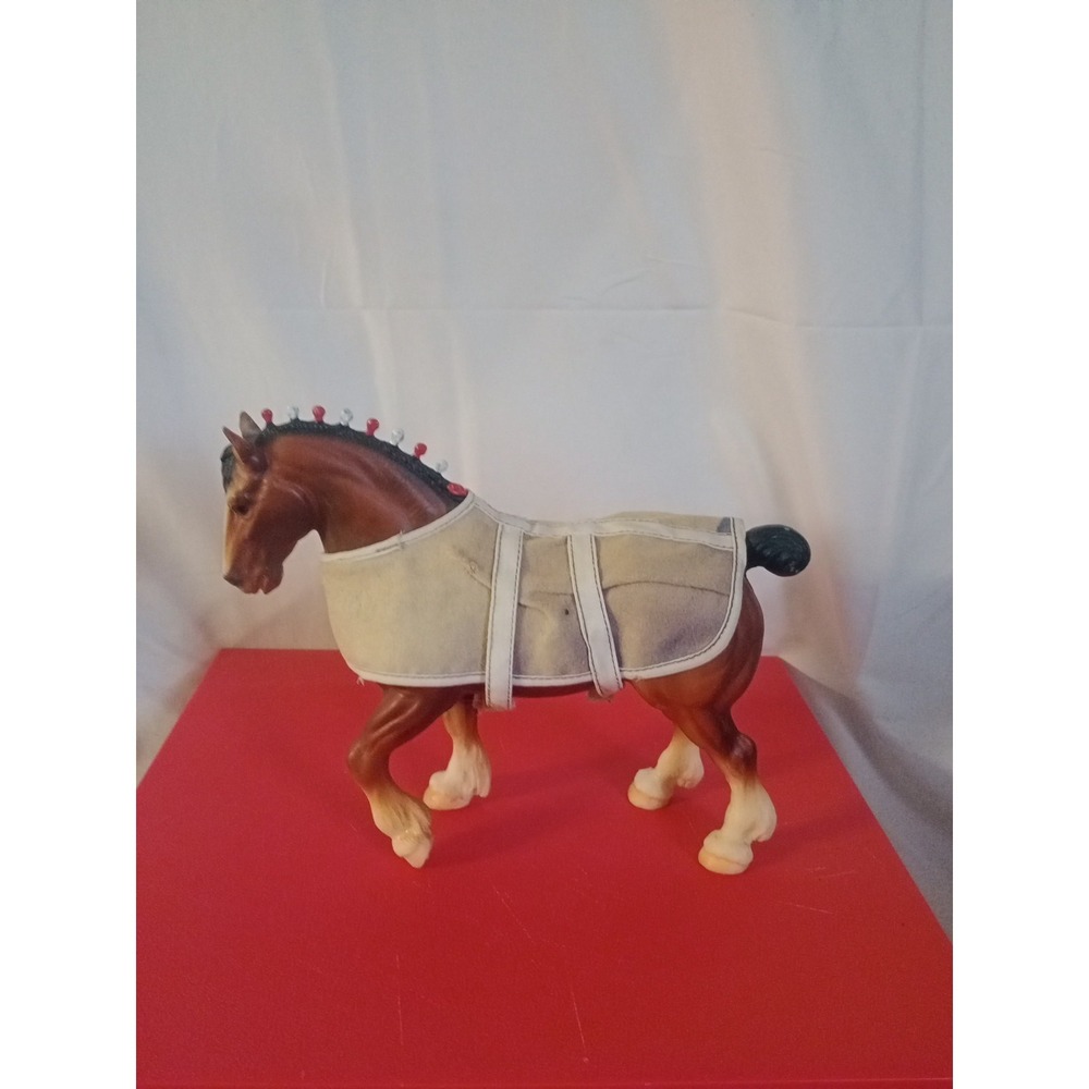 Vintage Breyer #80 Gold Bob Bay Clydesdale Stallion (1963-1971) w Blanket